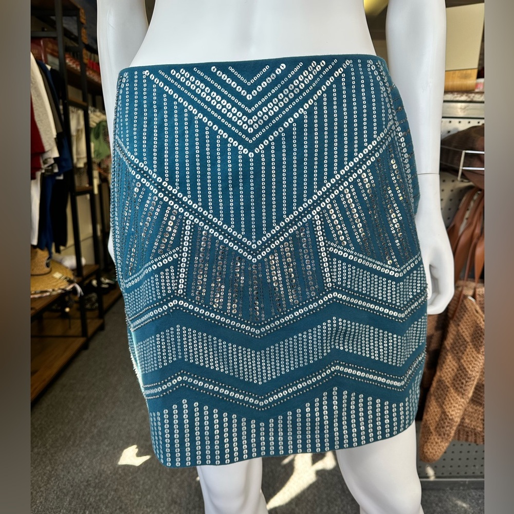 Express Sequined Mini Skirt